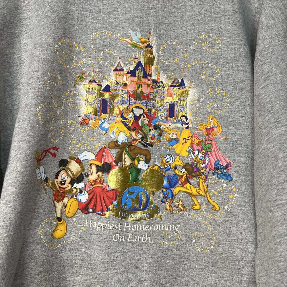 disneyland resort 50th anniversary unisex pullover hoodie size xl See All Pics!!